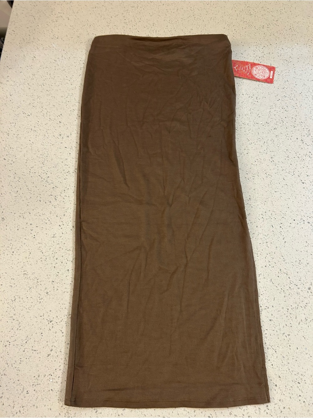 Brown Women's Midi Tube Skirt